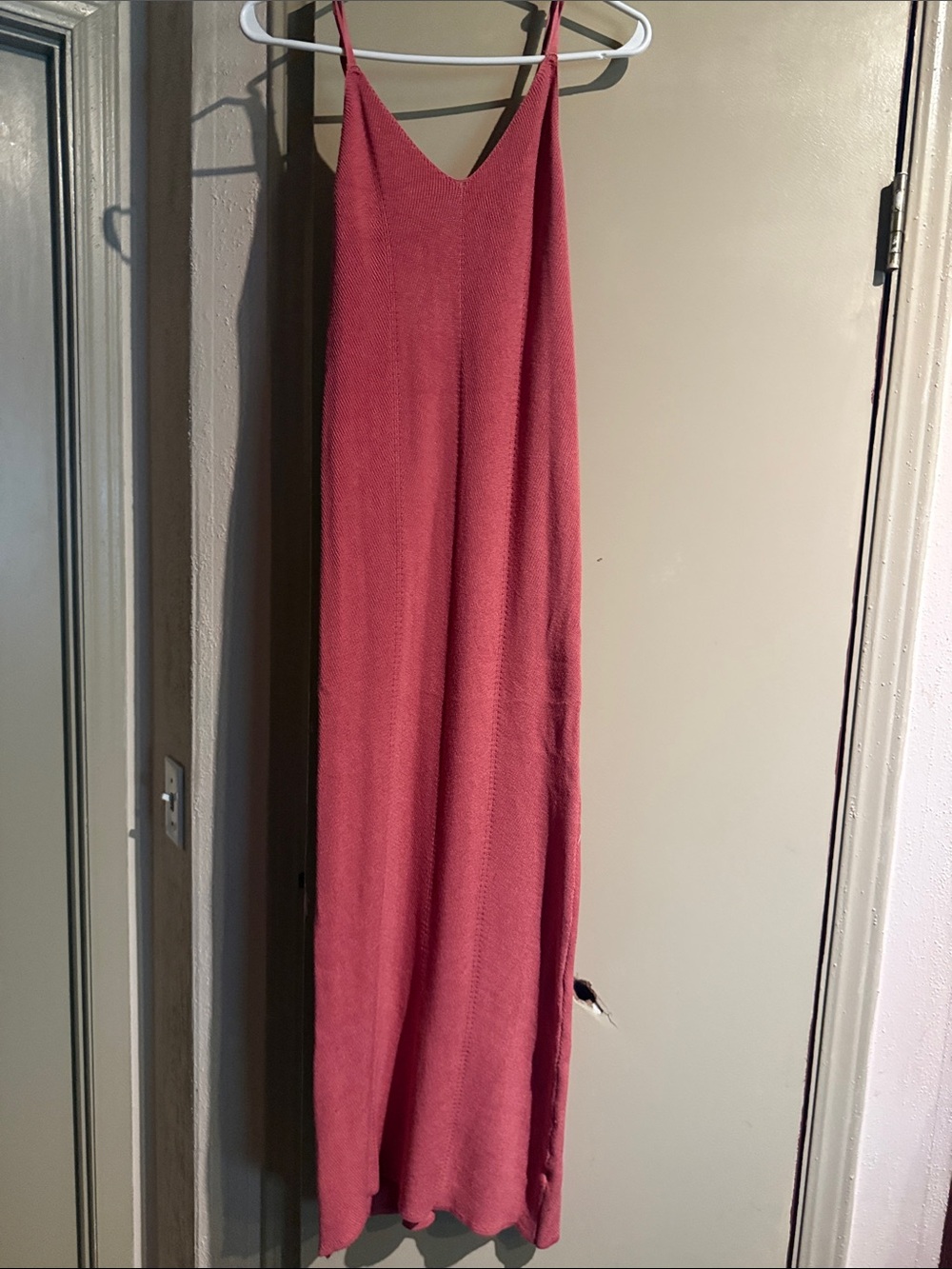 Women's Maxi Slip Dress in Dusty Rose - Unbranded